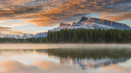 Two Jack Lakes al pie del Monte Rundle