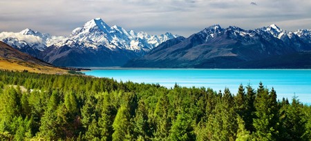 Monte Cook y Lago Pukaki