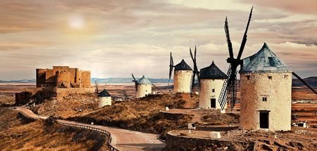 Castillo y Molinos de Consuegra (Toledo)